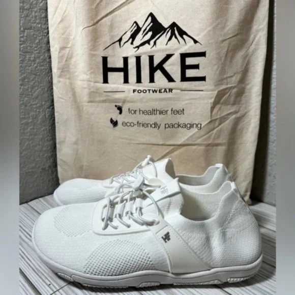 Hike footwear Theora Pro Ergonomic Nonslip Barefoot sneaker white EU41 W10 - Picture 1 of 7